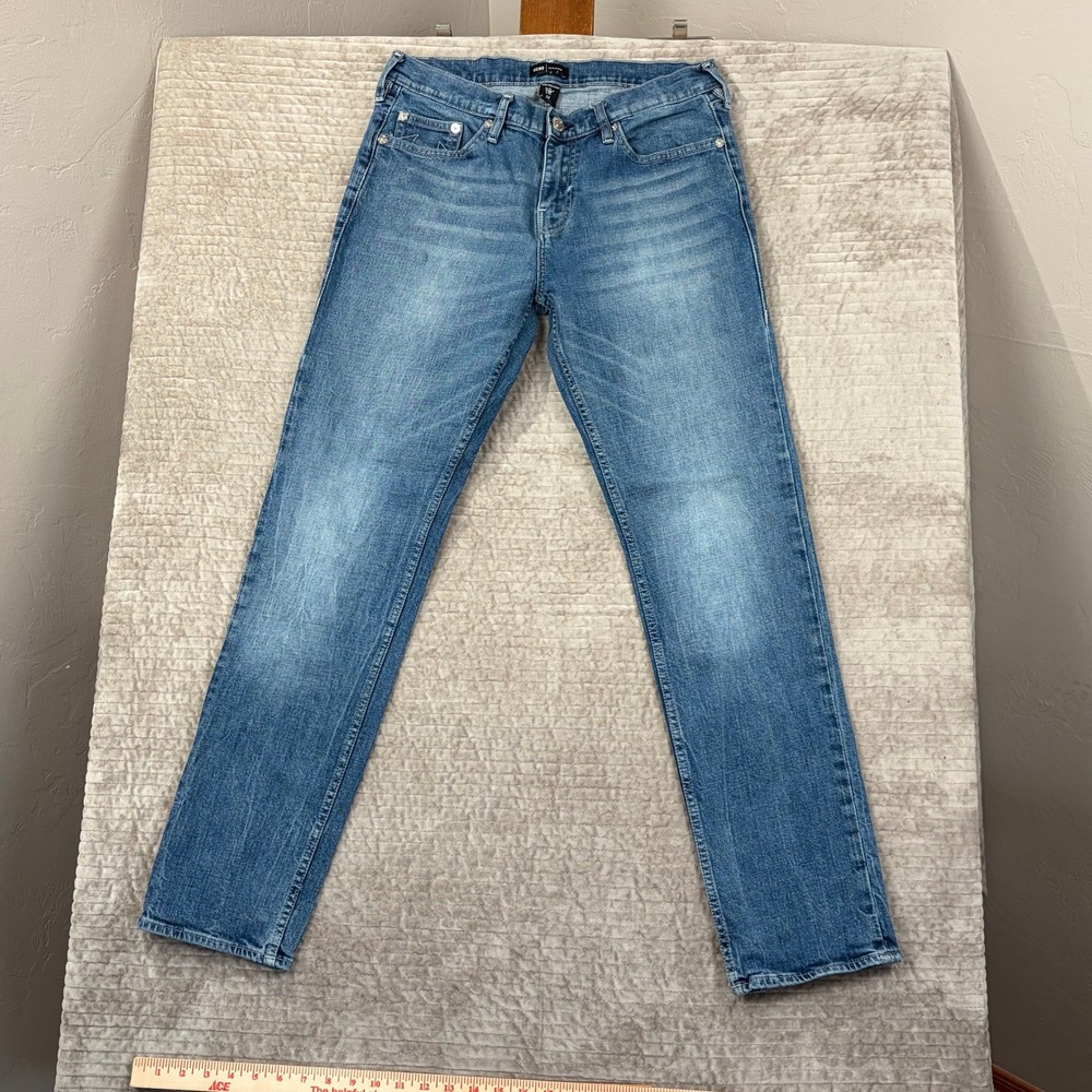 True Religion Geno Relaxed Slim Jeans Mens‎ Size 32 Blue Wash Denim
